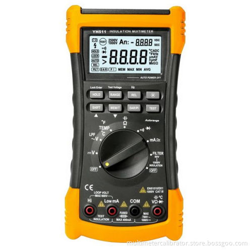 Auto Calculate Pi And Dar Digital Insulation Resistance Tester For Tempreature Testing